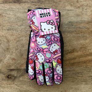 NEW L/XL Girls Hello Kitty Ski Gloves